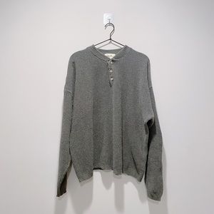 Vintage Eddie Bauer Olive Henley 🤍